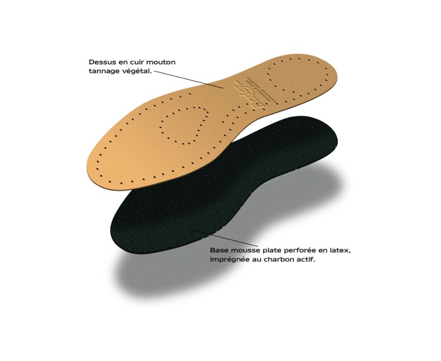 Semelle cuir naturelle