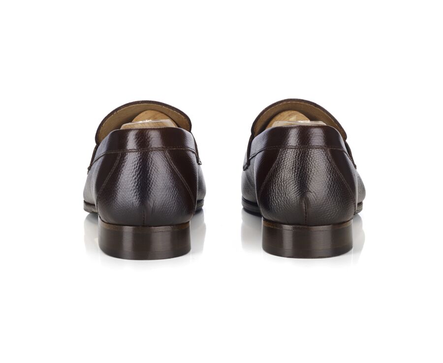 Mocassin homme cuir Chocolat Grainé  - DAVIES