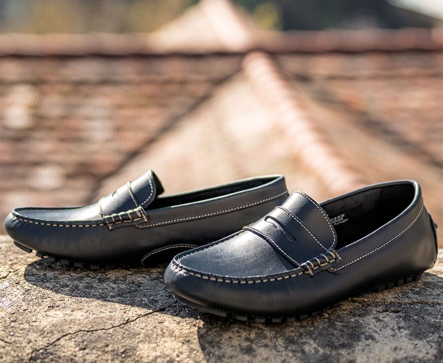 Mocassin Homme - Cuir Noir - FERGUSON