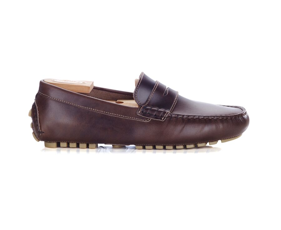 Mocassin Homme Cuir Brun Foncé - FERGUSON