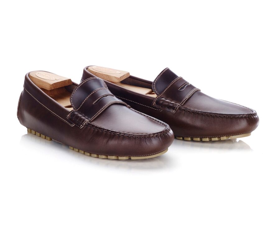 Mocassin Homme Cuir Brun Foncé - FERGUSON