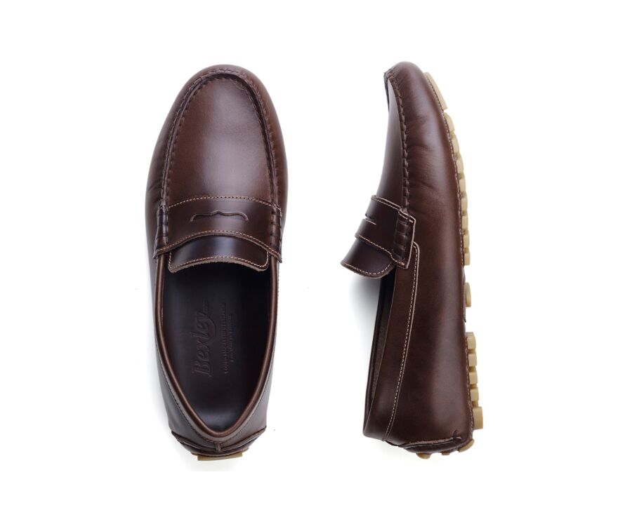 Mocassin Homme Cuir Brun Foncé - FERGUSON