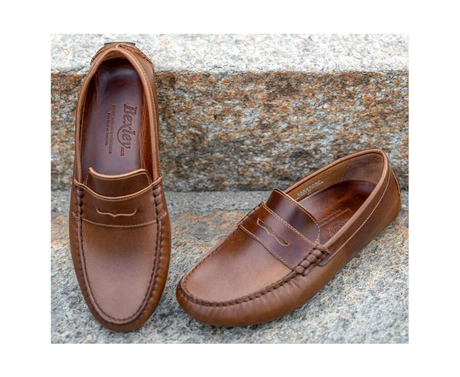 Mocassin Homme - Cuir Châtaigne - FERGUSON