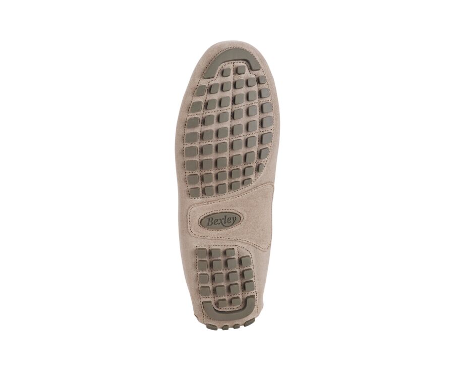 Mocassin Homme - Velours Greige - FERGUSON