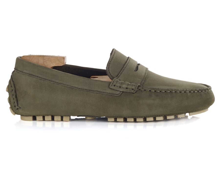 Mocassin Homme Nubuck Kaki - FERGUSON
