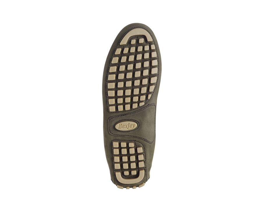 Mocassin Homme Nubuck Kaki - FERGUSON