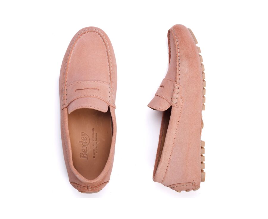 Mocassin Homme Velours Rose - FERGUSON