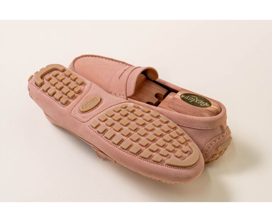 Mocassin Homme Velours Rose - FERGUSON