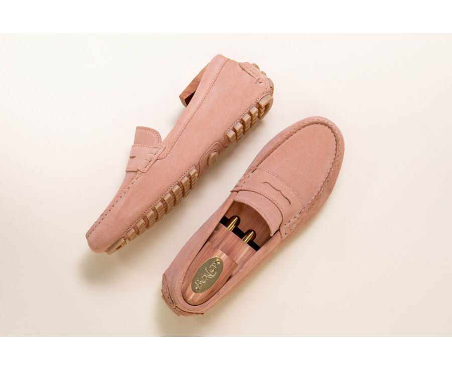 Mocassin Homme Velours Rose - FERGUSON