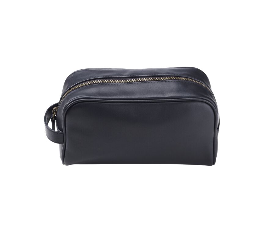 Trousse de voyage en Cuir Noir
