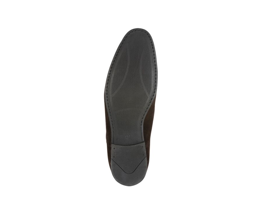 Richelieu homme Velours Brun semelle gomme - LENNOX GOMME URBAN