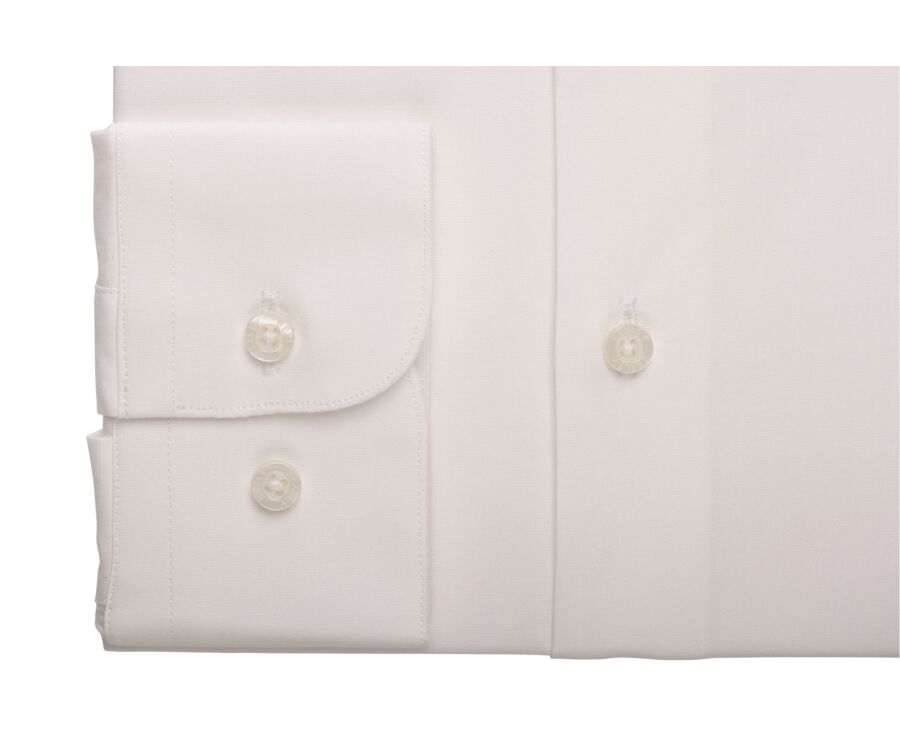 Chemise homme unie en popeline écrue - LOUIS CLASSIC