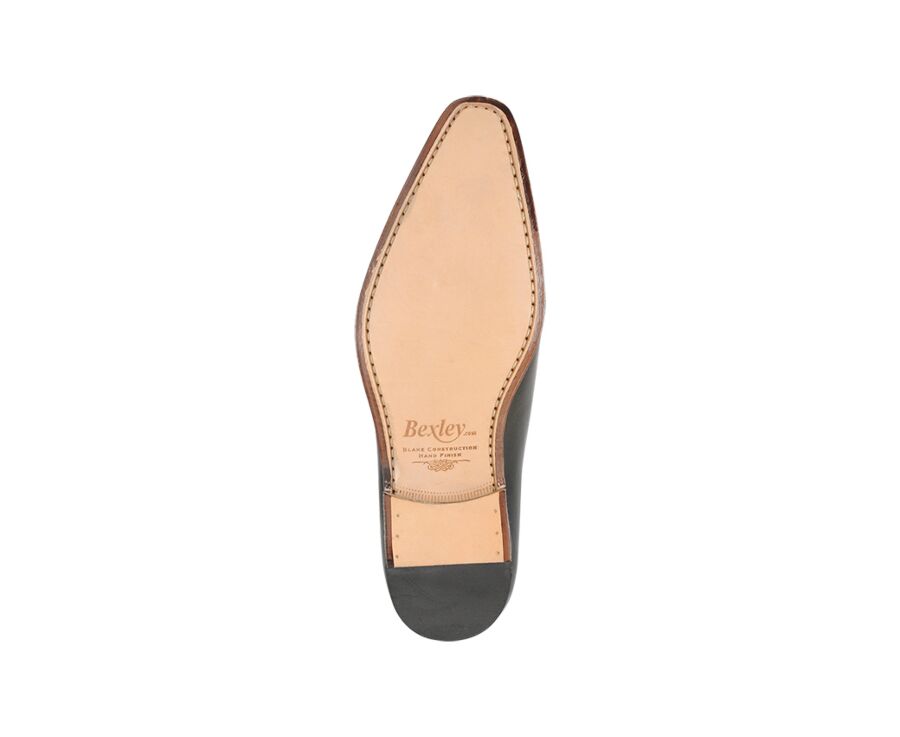 Richelieu homme Noir semelle cuir - THORNBURY