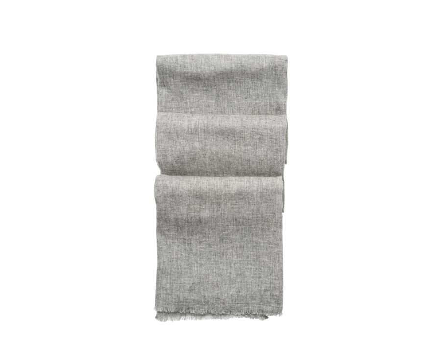 Écharpe fine Laine et Cachemire Gris Chiné