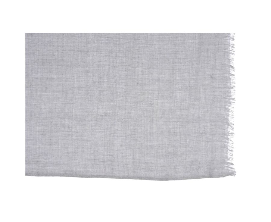 Écharpe fine Laine et Cachemire Gris Chiné