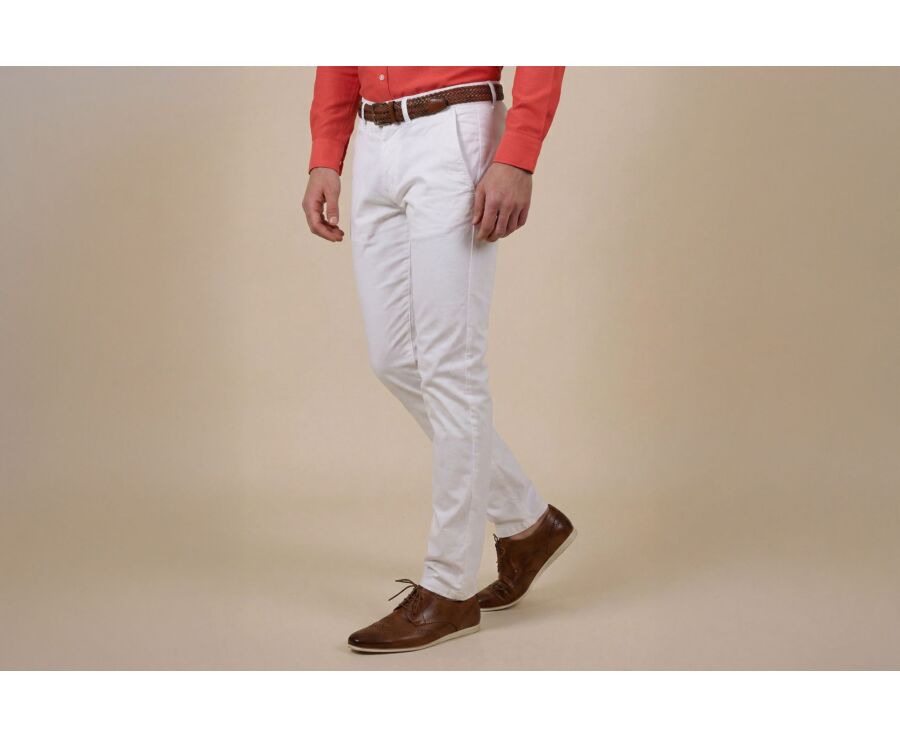 Pantalon chino homme Blanc - KYRK