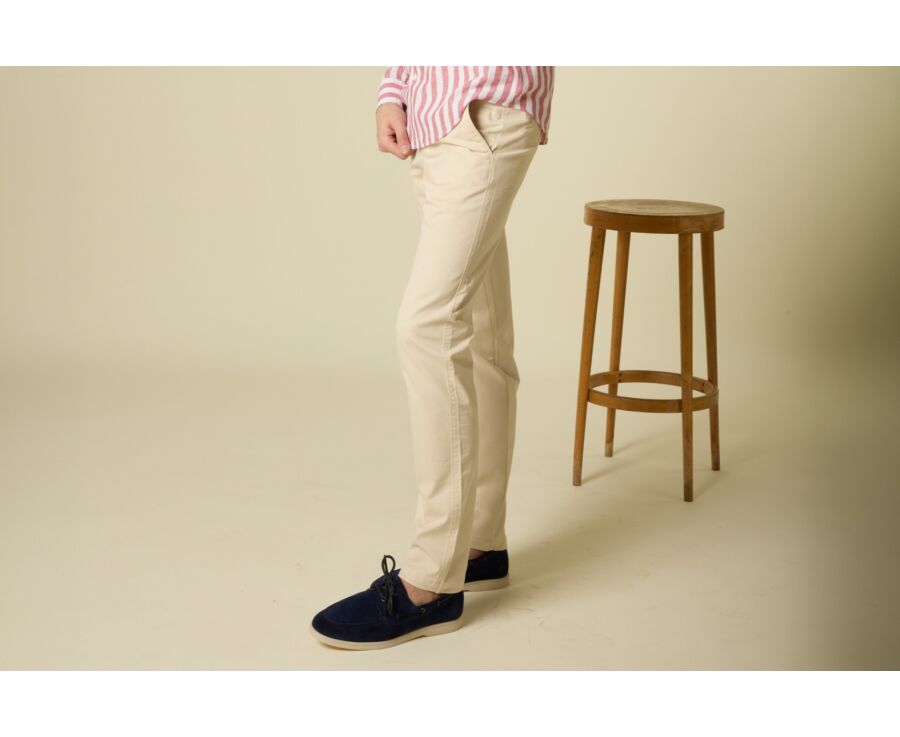 Pantalon chino homme Écru - KYRK