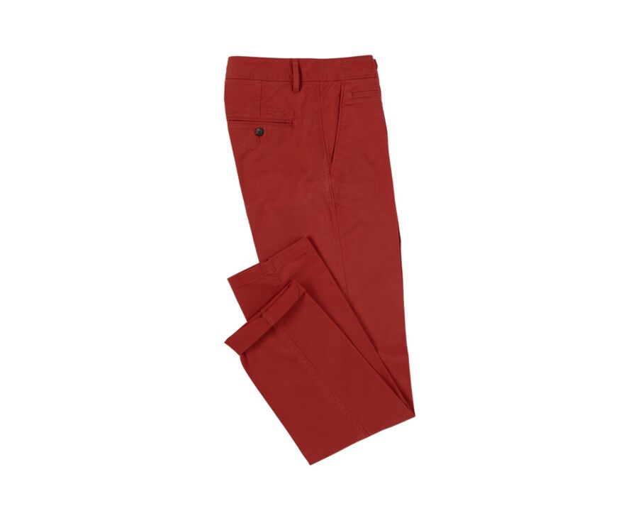Pantalon chino homme Rouge Brique - KYRK
