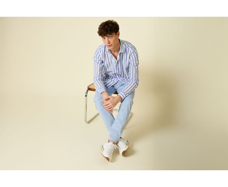 Pantalon chino homme Bleu Azur Clair - KYRK