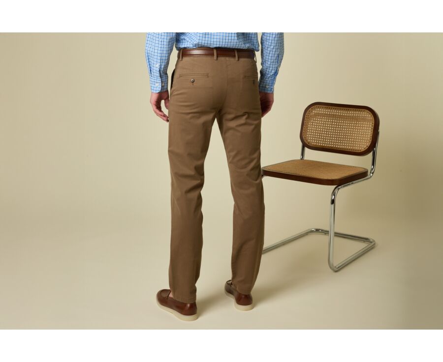 Pantalon chino homme Cacao - KYRK