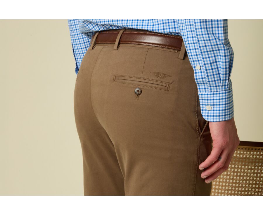 Pantalon chino homme Cacao - KYRK