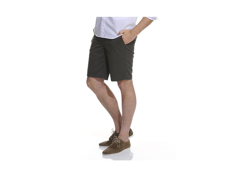 Bermuda chino homme Réglisse - LARRY