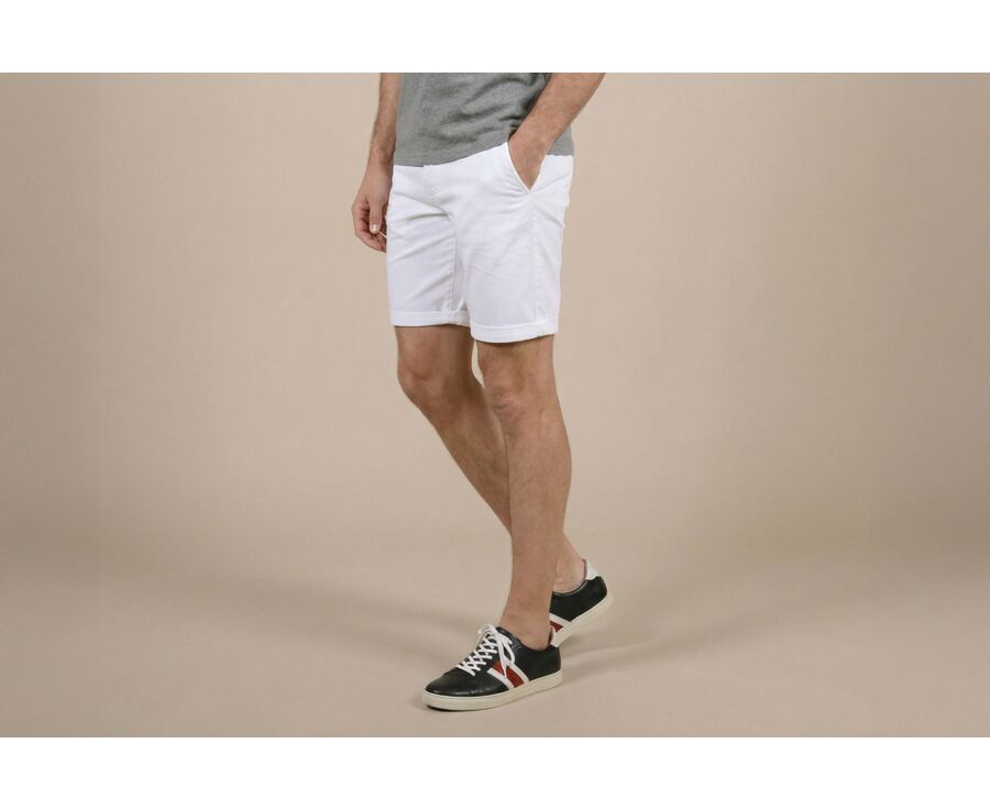 Bermuda chino homme Blanc - BARRY
