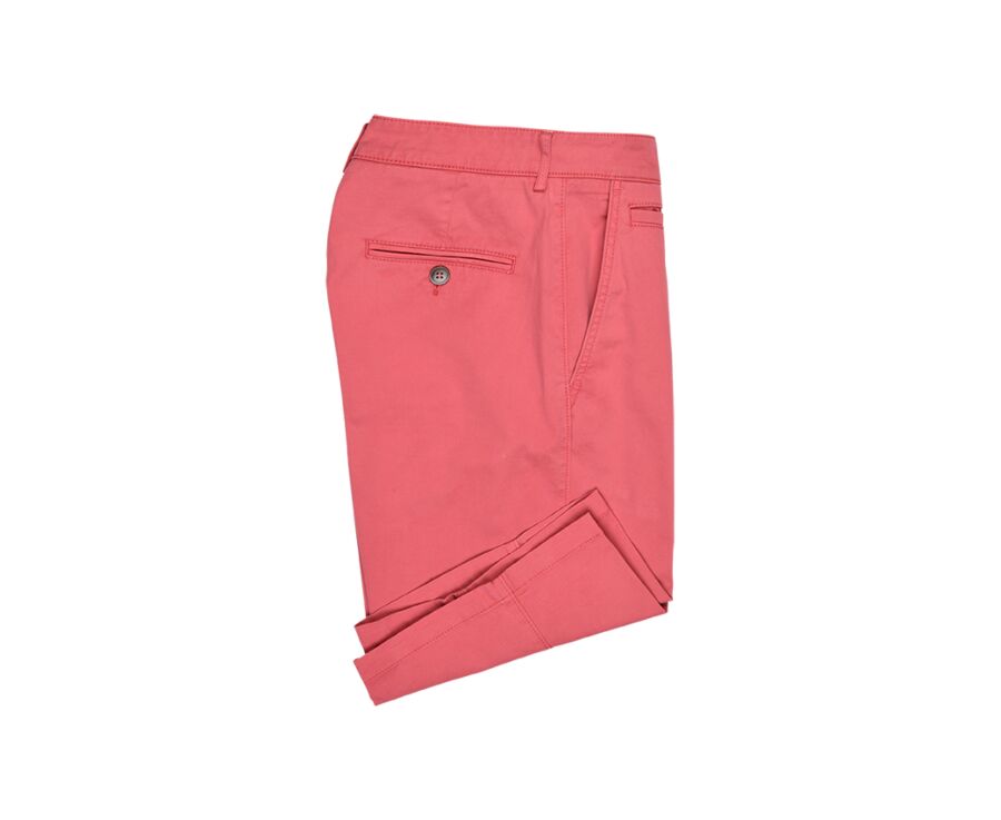 Bermuda chino homme Framboise - BARRY