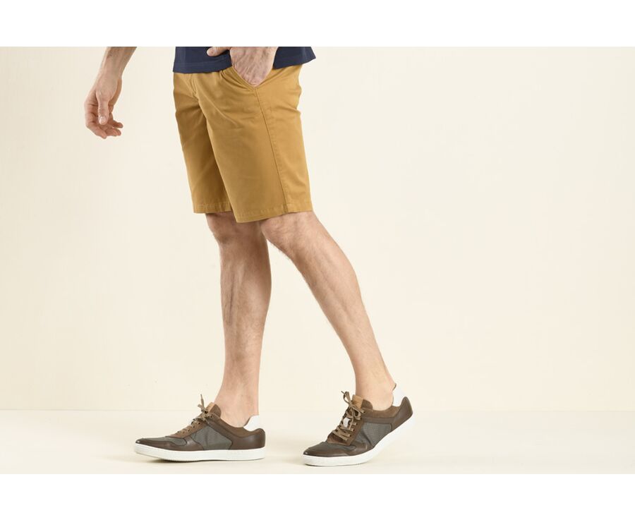 Bermuda chino homme Tabac - BARRY