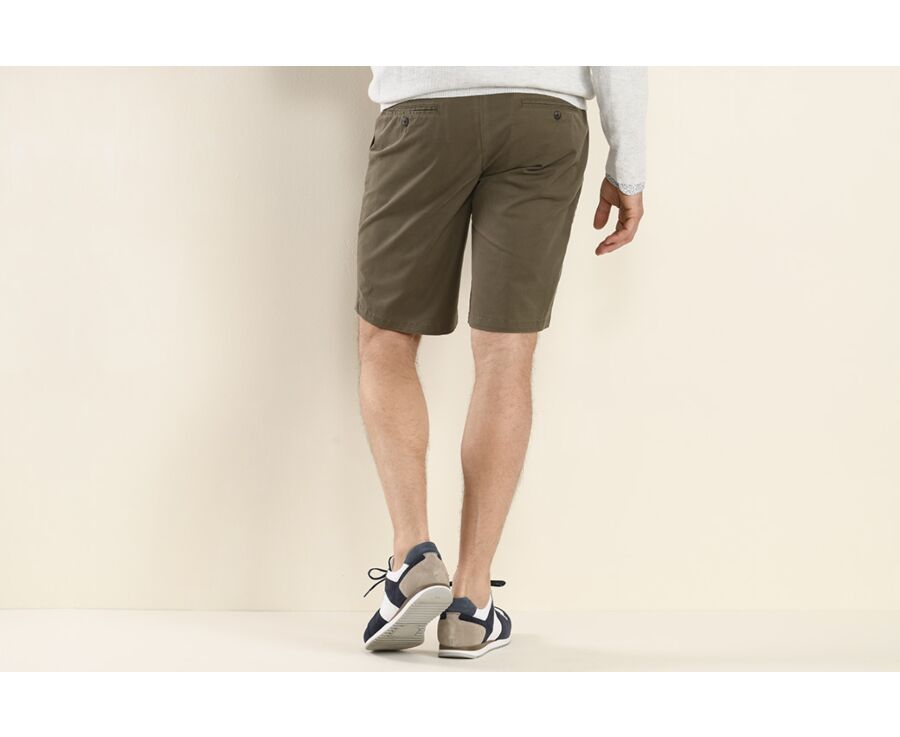 Bermuda chino homme Taupe Foncé - BARRY