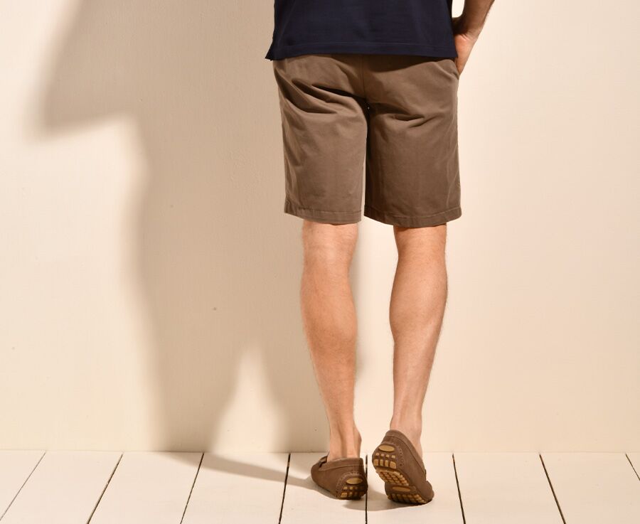 Bermuda chino homme Taupe Foncé II - BARRY