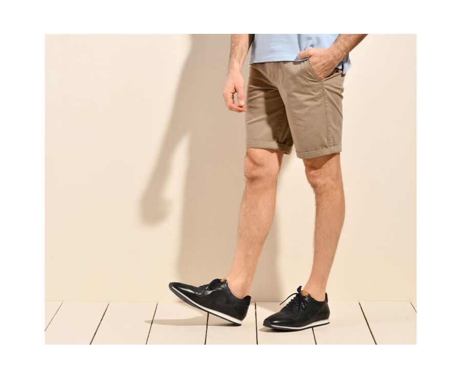 Bermuda chino homme Taupe Clair - BARRY