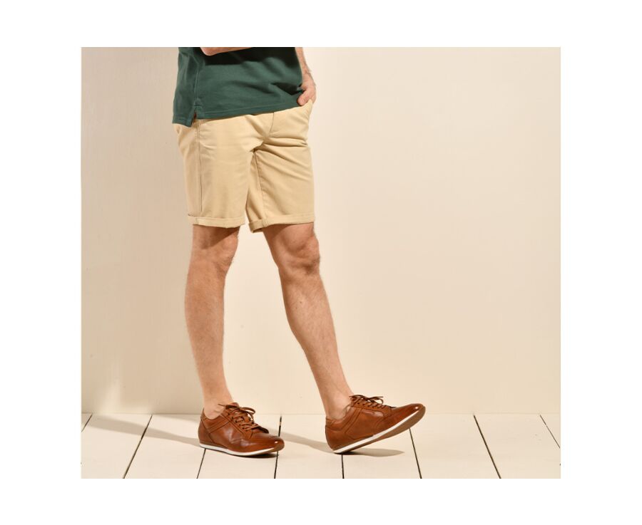 Bermuda chino homme Sable - BARRY