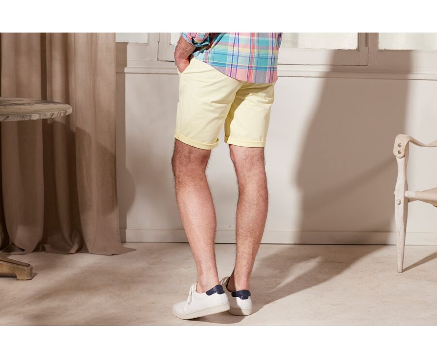 Bermuda chino homme Jaune - BARRY