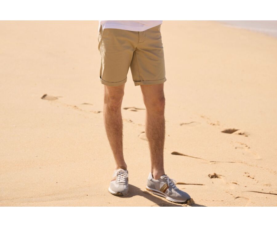 Bermuda chino homme Beige Mastic - BARRY