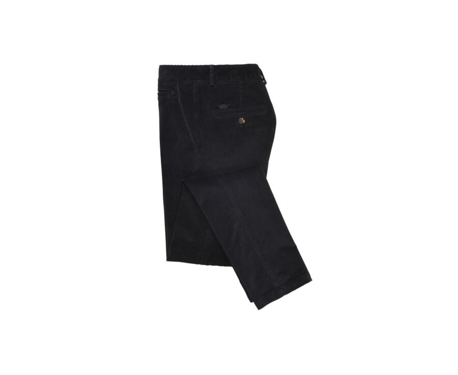 Pantalon chino velours côtelé homme Navy Foncé - NORMAN