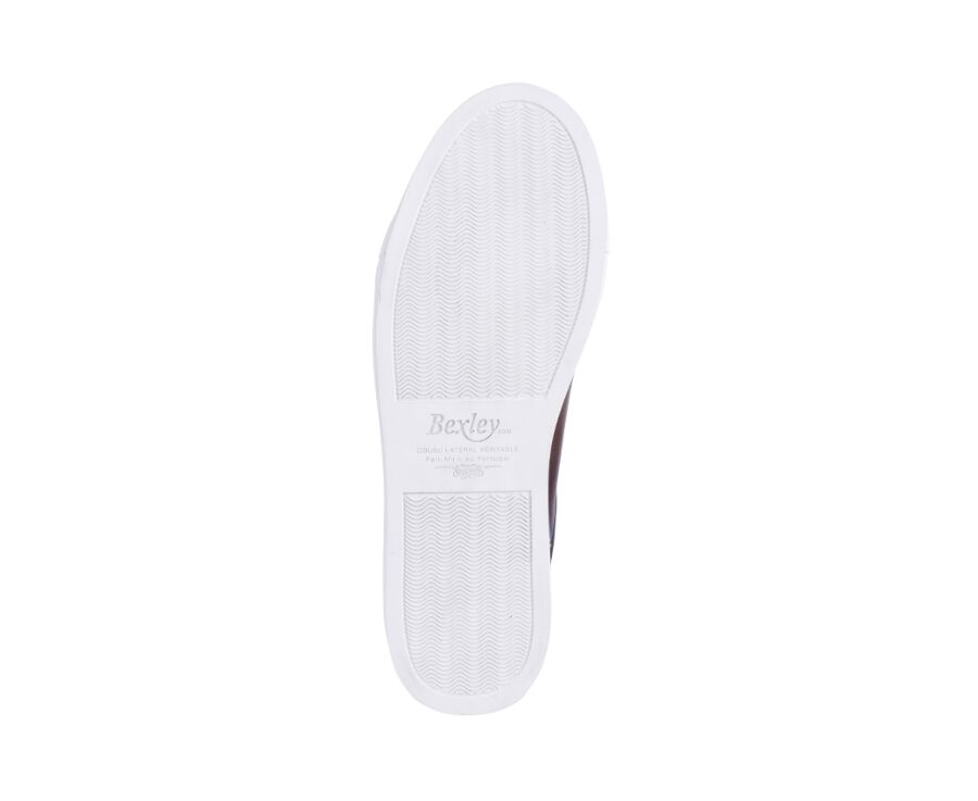 Sneakers homme cuir Chocolat patiné - INGLEWOOD