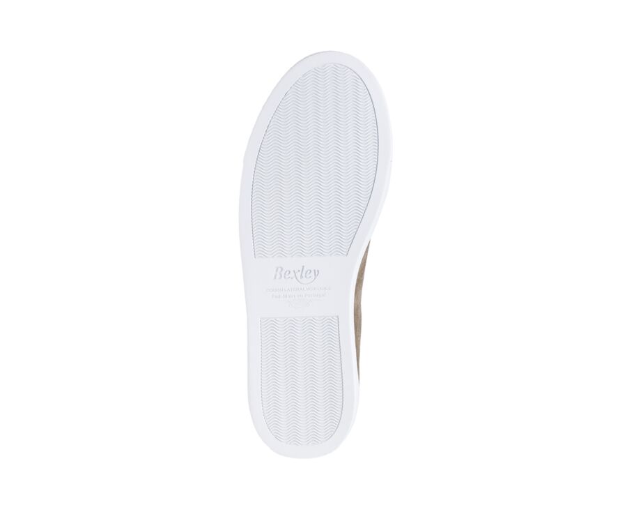 Sneakers cuir homme - Velours Kaki - INGLEWOOD