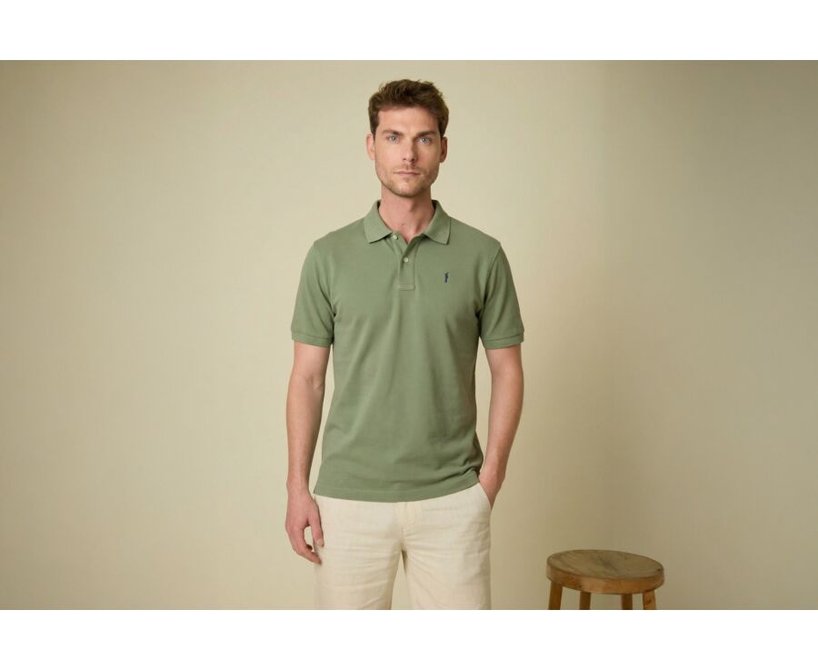 Polo homme Vert Sauge - GARETH
