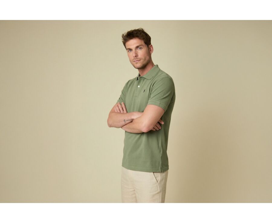 Polo homme Vert Sauge - GARETH