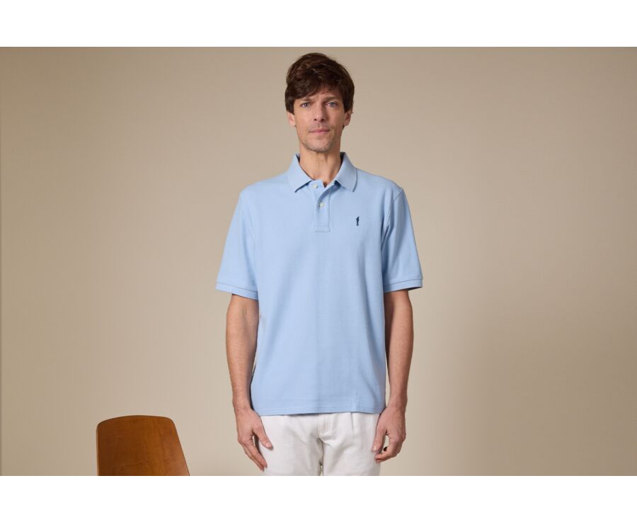 Polo homme Bleu ciel - GARETH