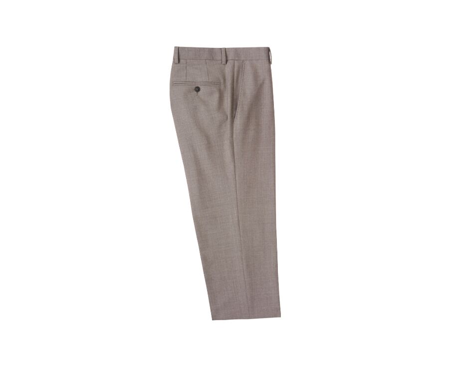 Pantalon de costume homme Taupe Chiné - LAZARE