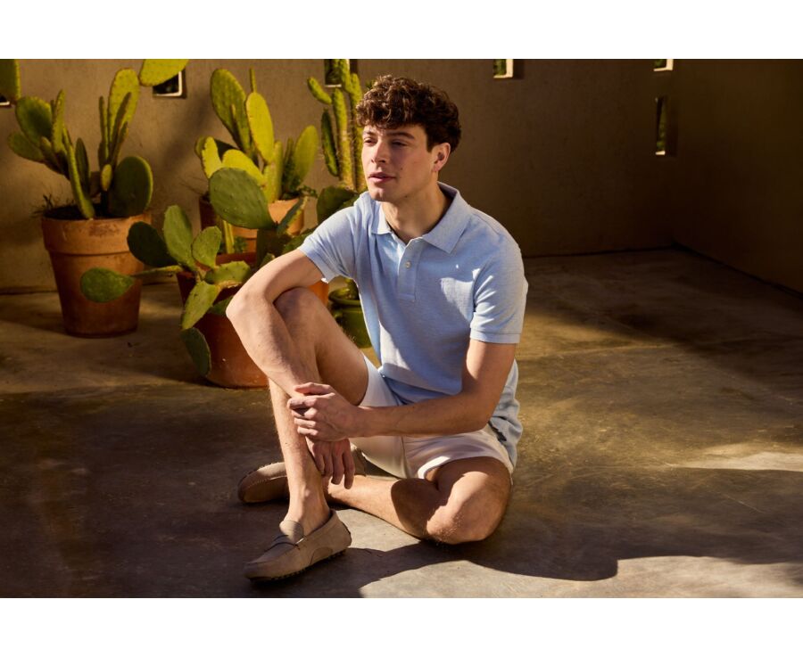 Polo homme - Bleu Ciel Chiné - ANDY II