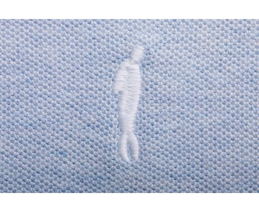 Polo homme - Bleu Ciel Chiné - ANDY II