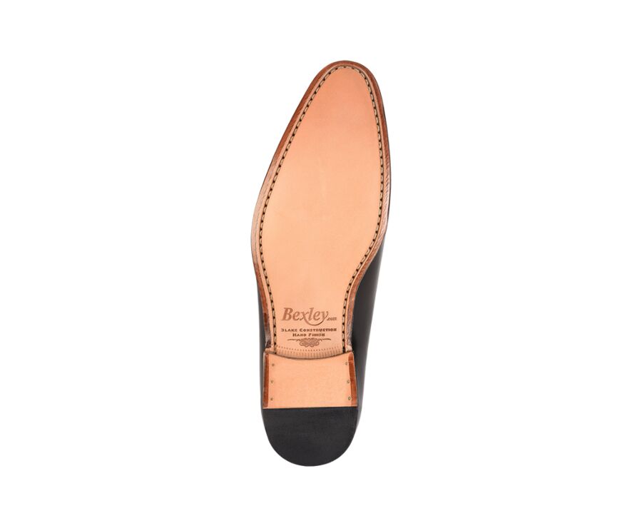 Richelieu homme Noir semelle cuir - RINGWOOD