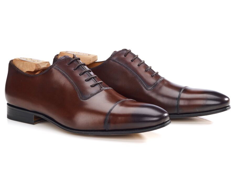 Richelieu homme chocolat patiné en cuir - RINGWOOD
