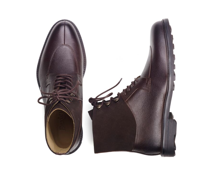 Boots homme Chocolat Grainé - KENT HIGH GOMME COUNTRY
