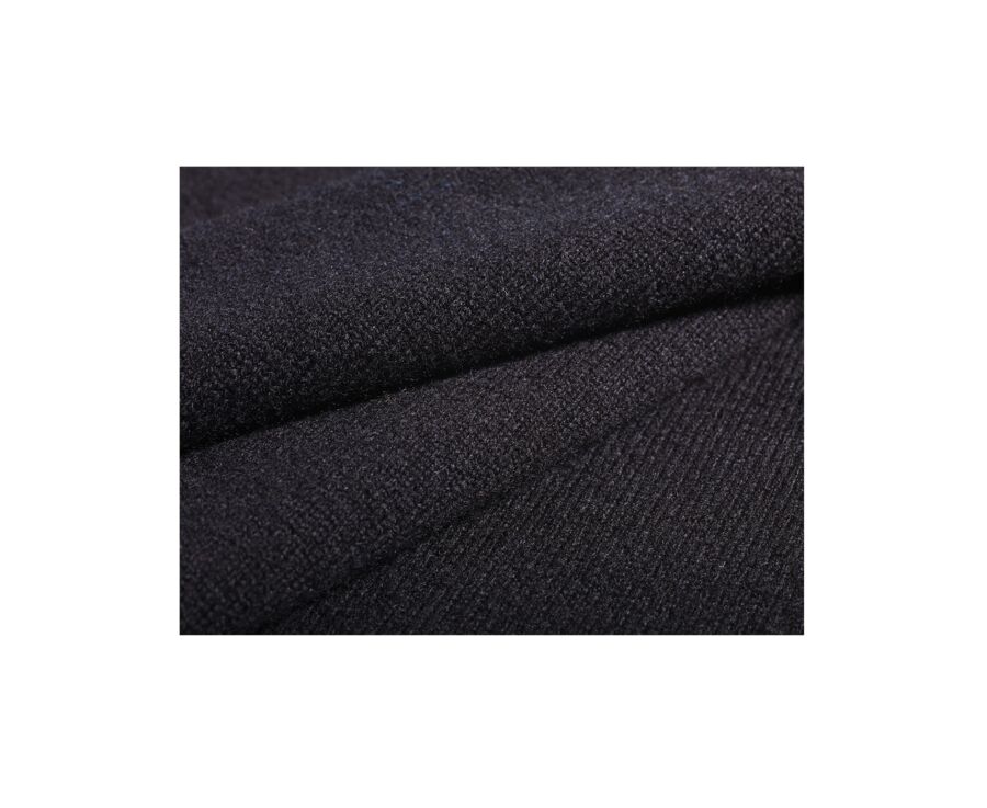 Pull col rond homme laine Noir - CONAN