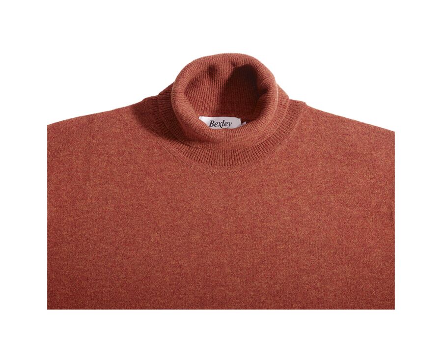 Pull col roulé homme laine Epine Chiné - EMERIC