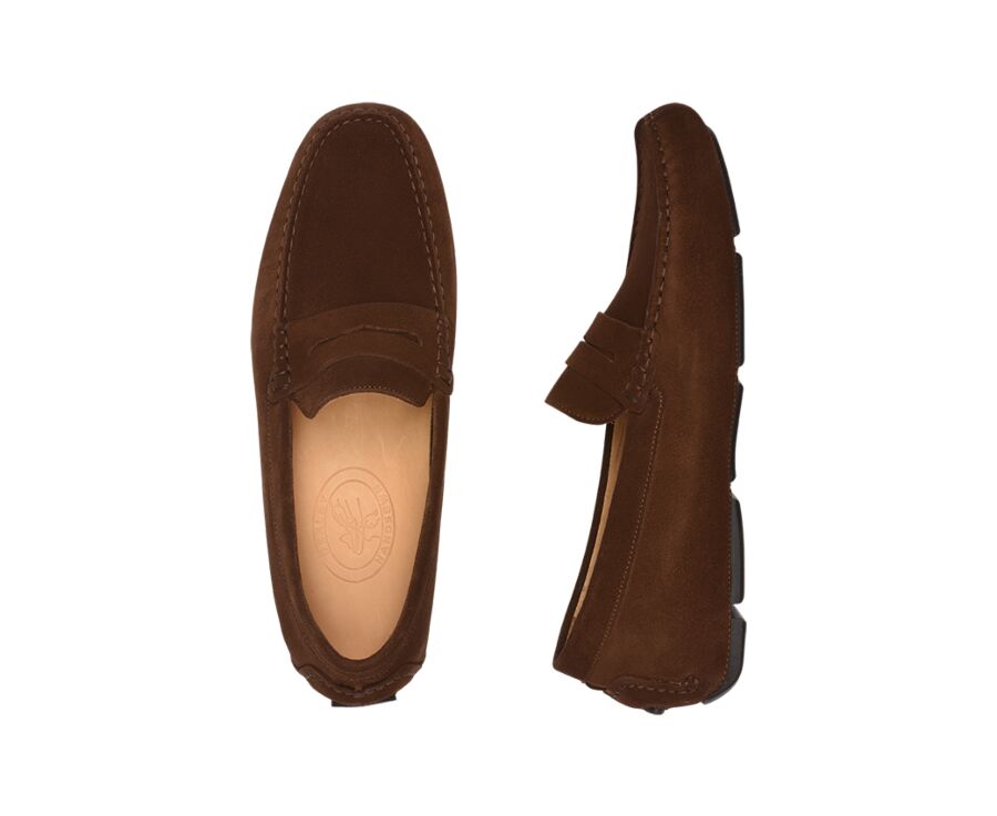 Mocassin homme été Velours Havane - SEACREST II